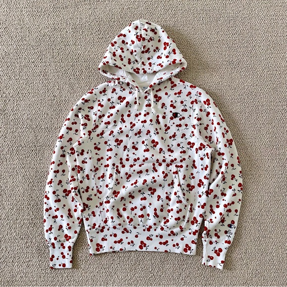 Champion + HVN for Urban Outfitters Cheery Hoodie Sweatshirt, S - Picture 2 of 16